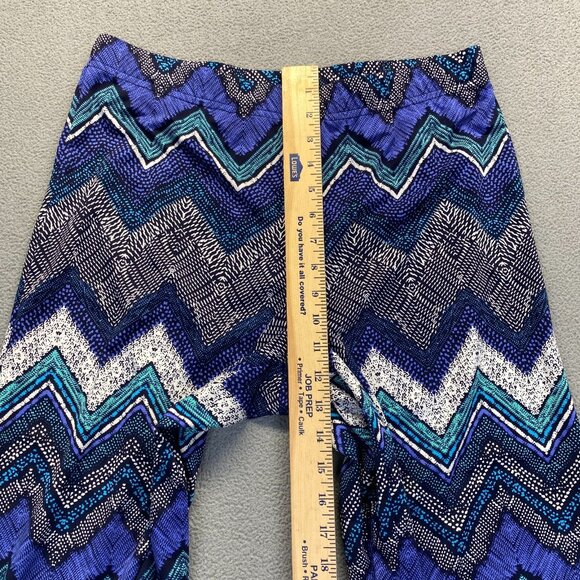 Fig and Flower Geometric Wide Leg Pull On Pant Woman’s Size M,Elastic Waist - Picture 5 of 10